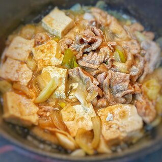 ポン酢でさっぱり♬肉豆腐